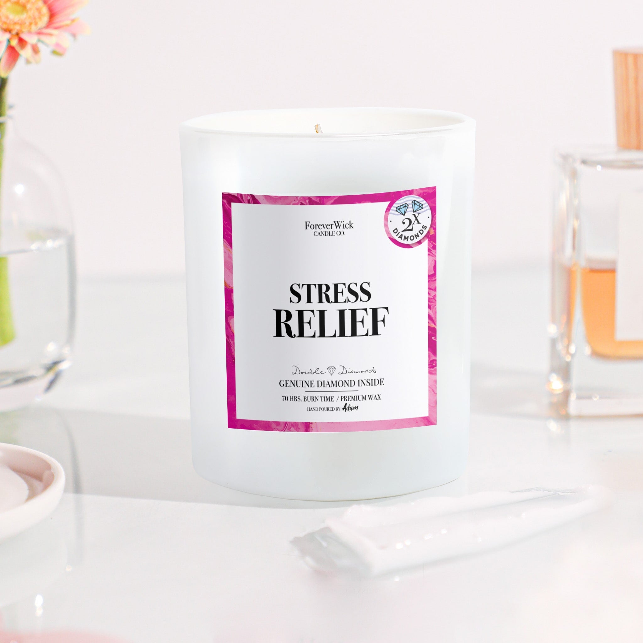 Stress Relief Double Diamond Candle
