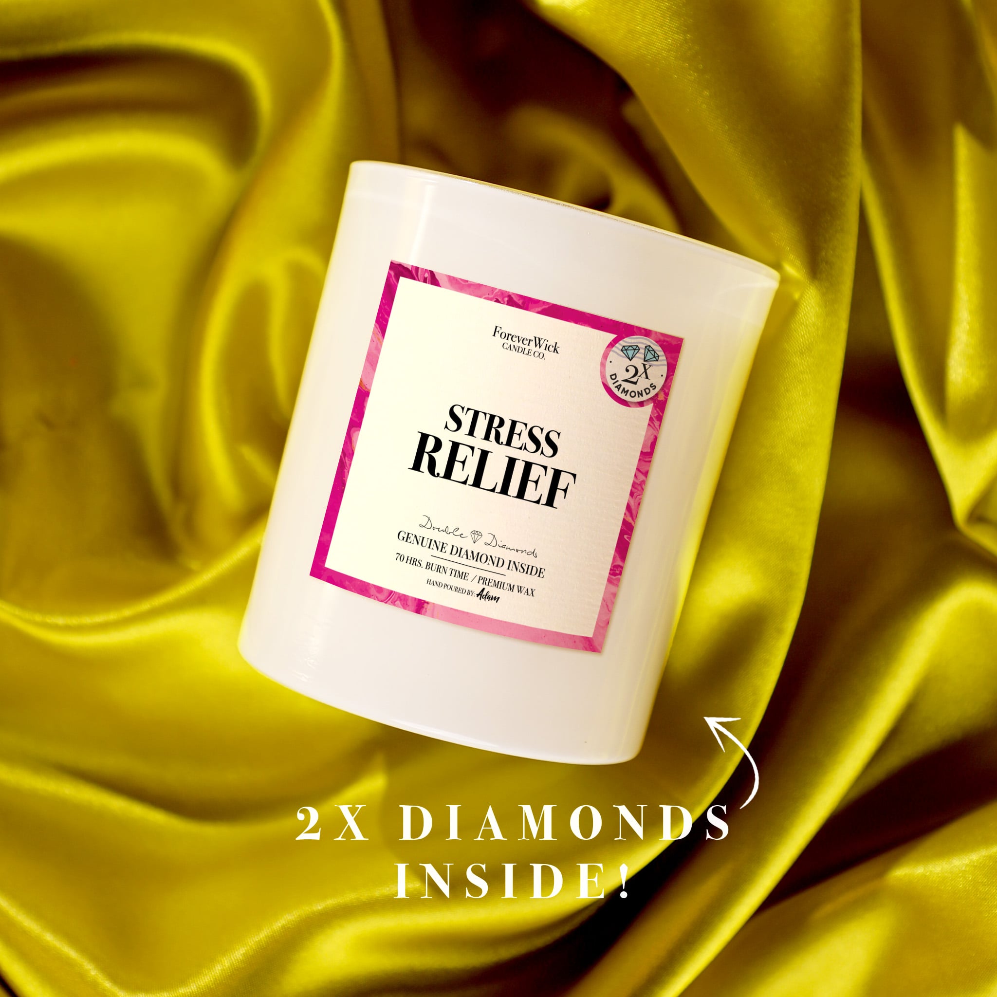 Stress Relief Double Diamond Candle