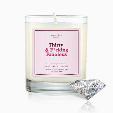 30 & F*cking Fabulous Diamond Candle