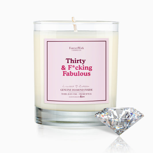 30 & F*cking Fabulous Diamond Candle