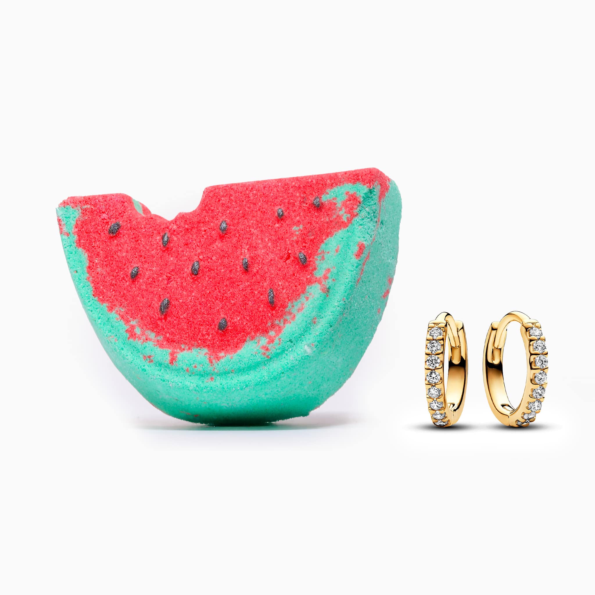 Melon Mist Bath Bomb w/ Surprise 18K Gold-Plated Jewelry Inside