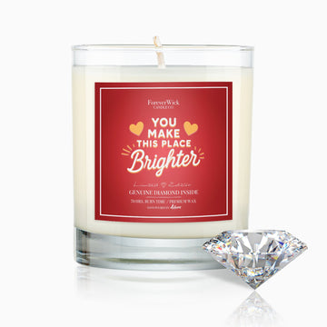 You Make This Place Brighter Diamond Candle