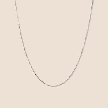 14K Gold Baby Box Chain Necklace (20 inches)