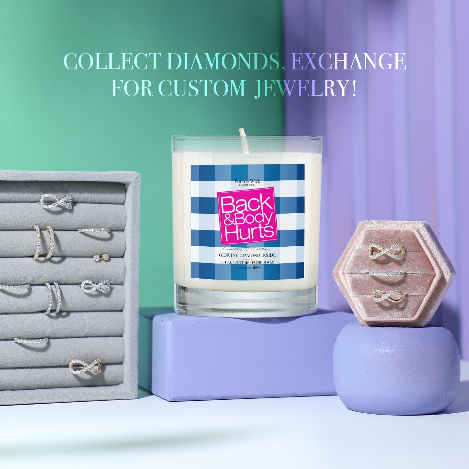 Back & Body Hurts Diamond Candle