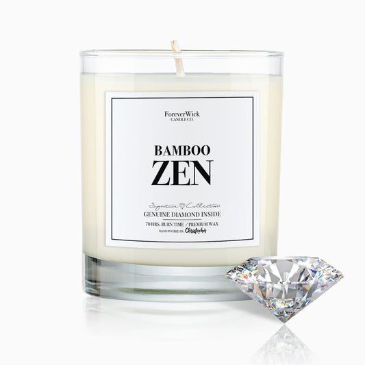 Bamboo Zen Diamond Candle