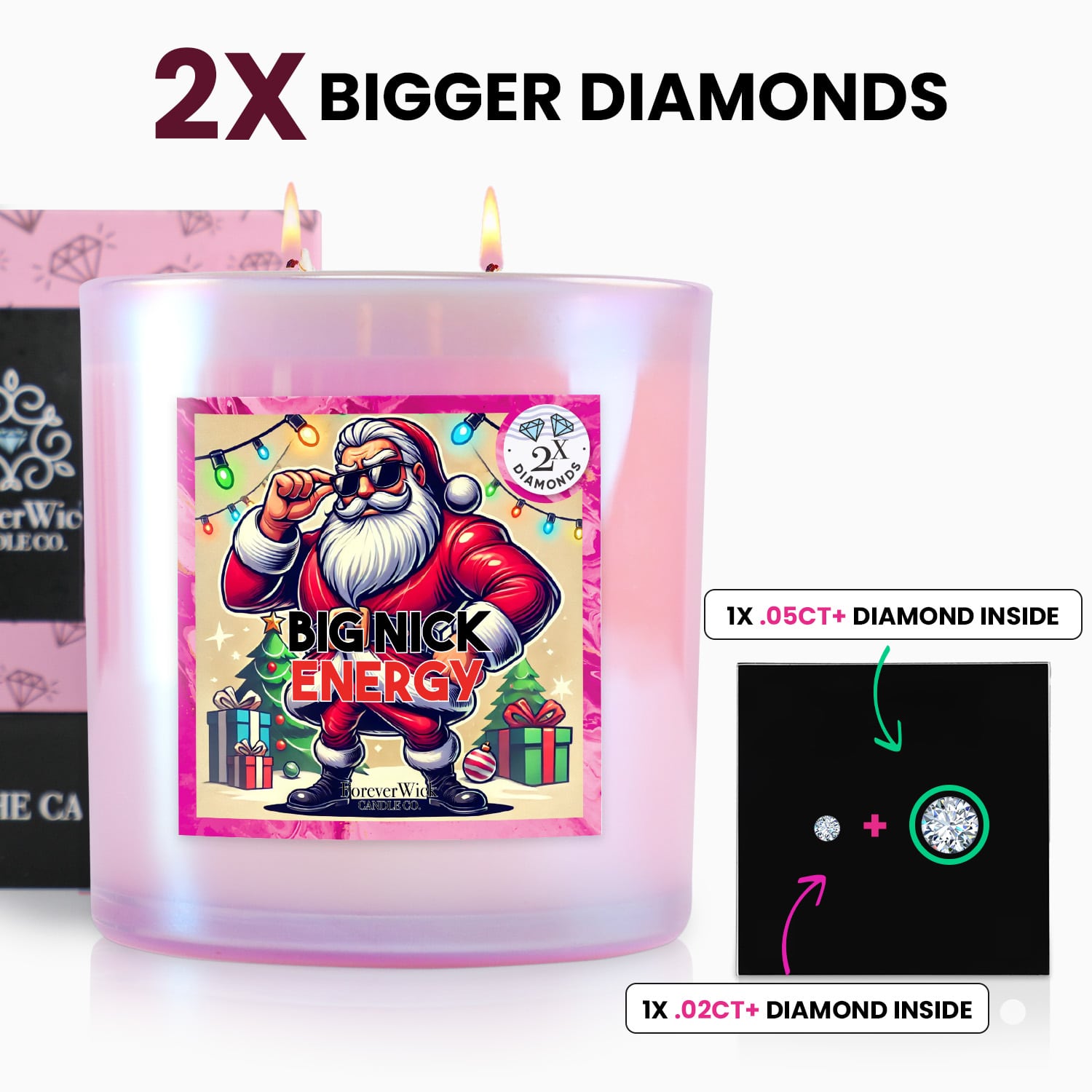 Big Nick Energy 2 Diamond Candle