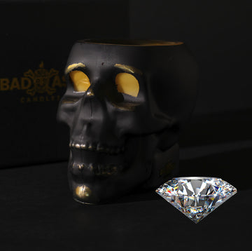 The Black Skull Diamond Candle by Badass Candles