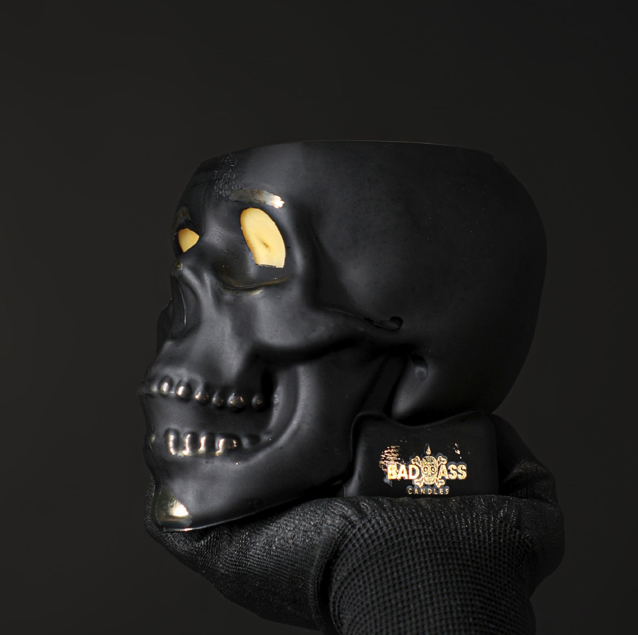 The Black Skull Diamond Candle by Badass Candles