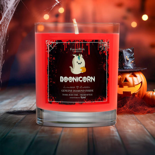 BooNicorn Diamond Candle