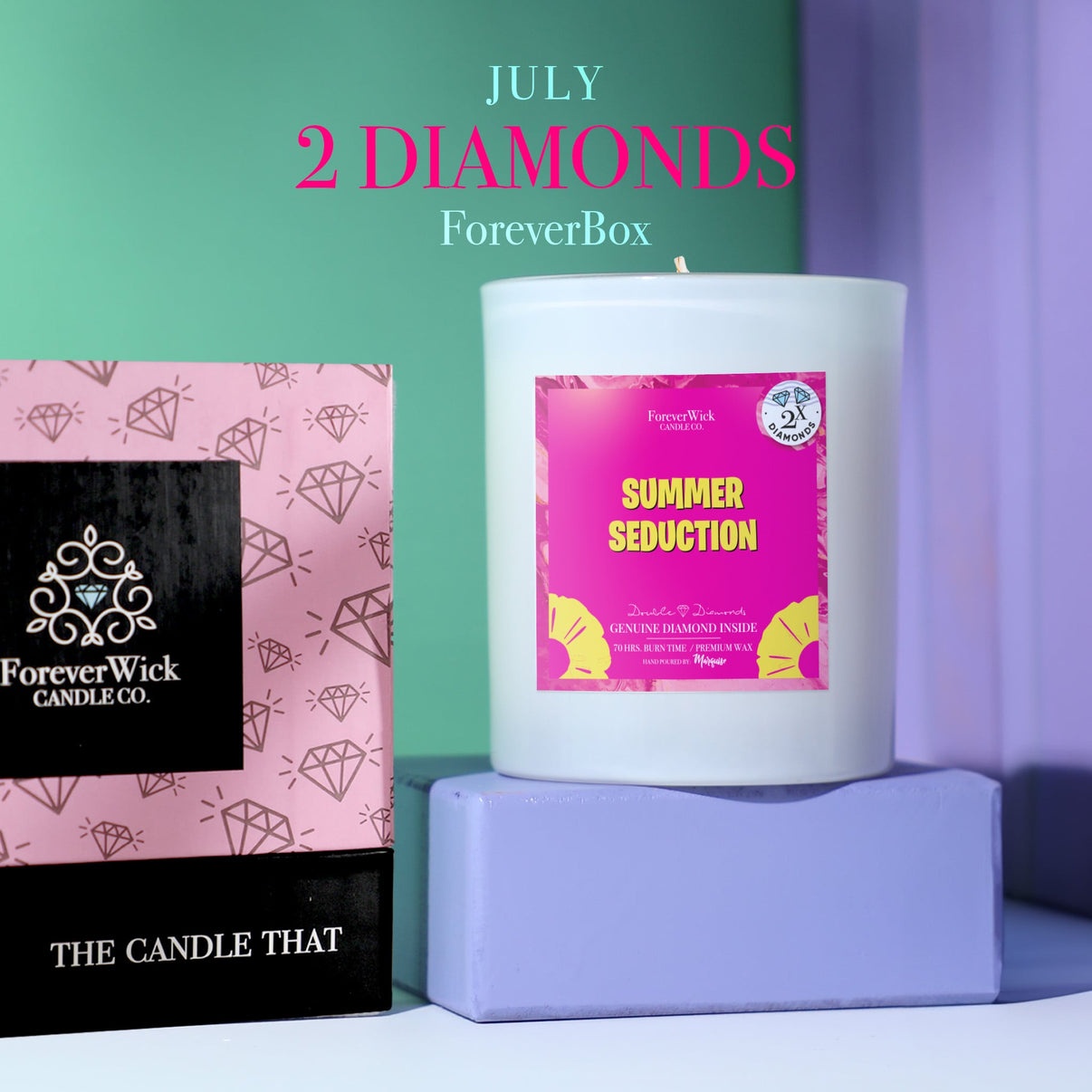 ForeverBox Double Diamond Candle