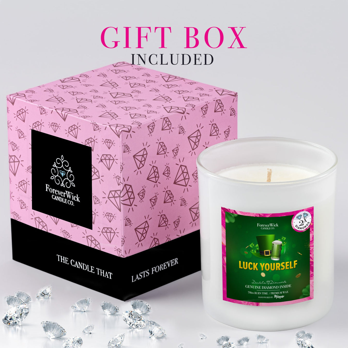 ForeverBox Double Diamond Candle