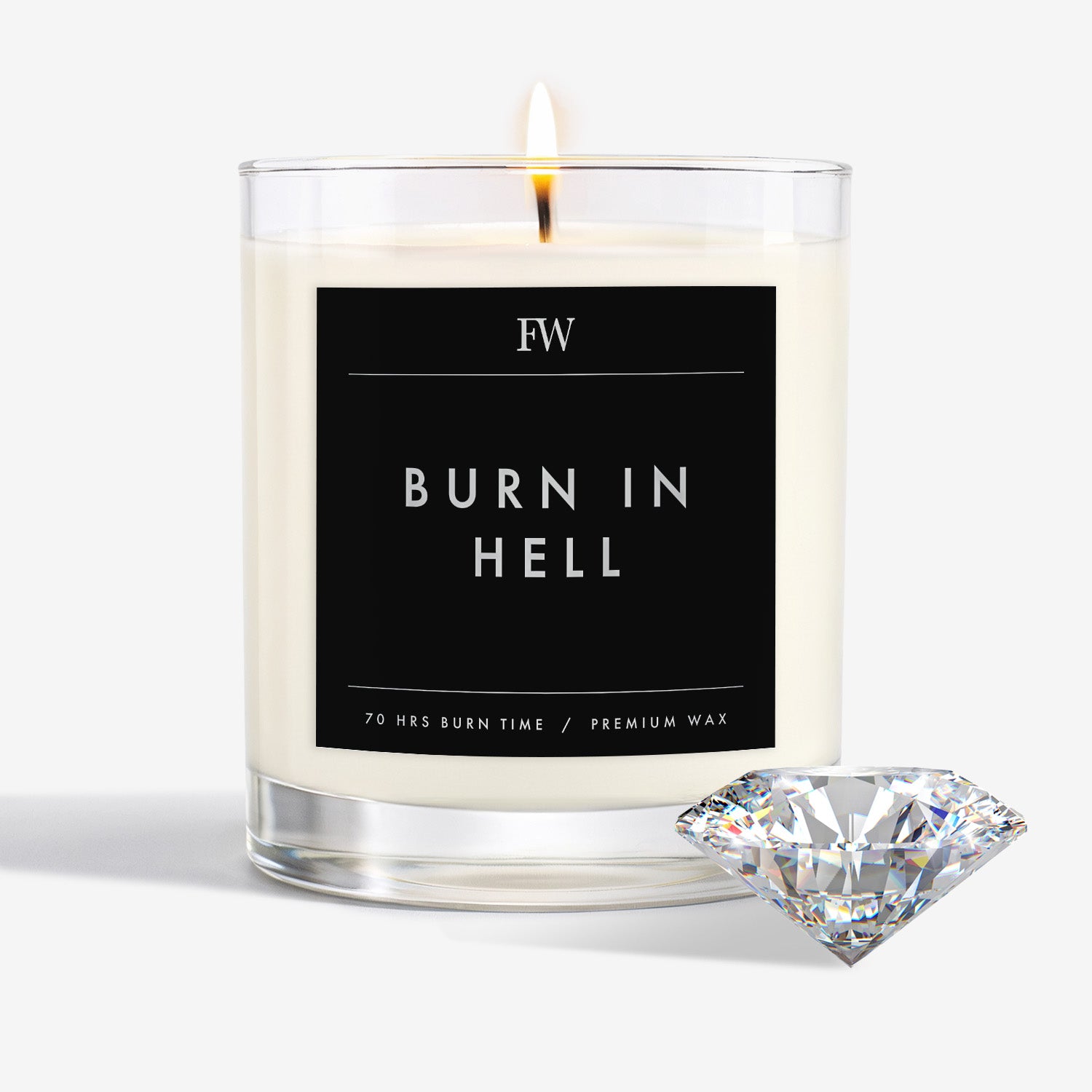 Burn in Hell Diamond Candle