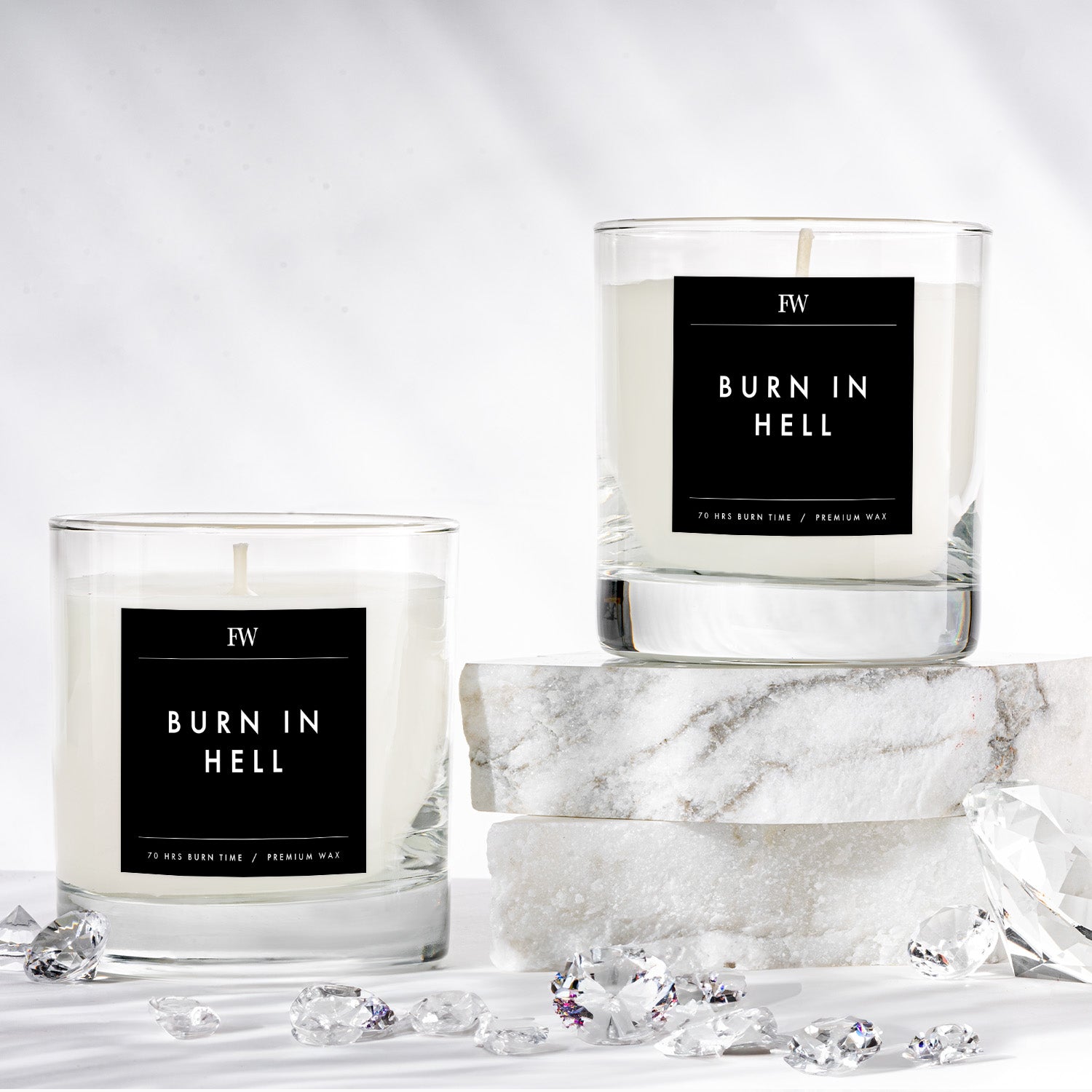 Burn in Hell Diamond Candle