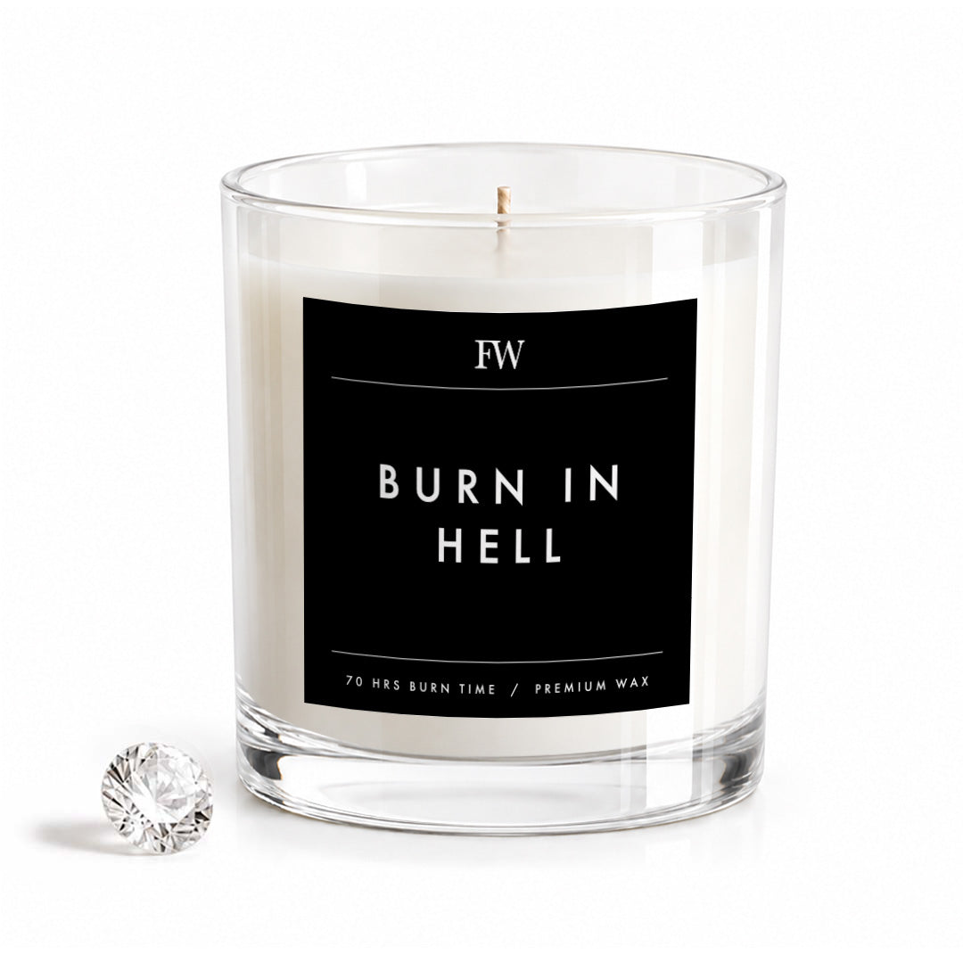 Burn in Hell Diamond Candle