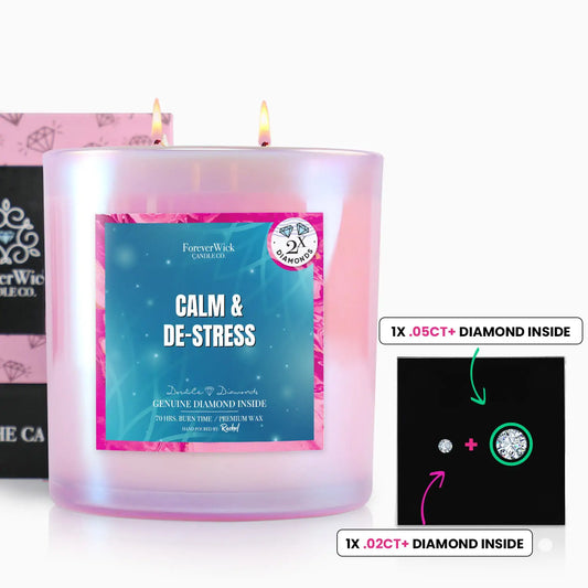 Calm and De Stress 2 Diamond Candle