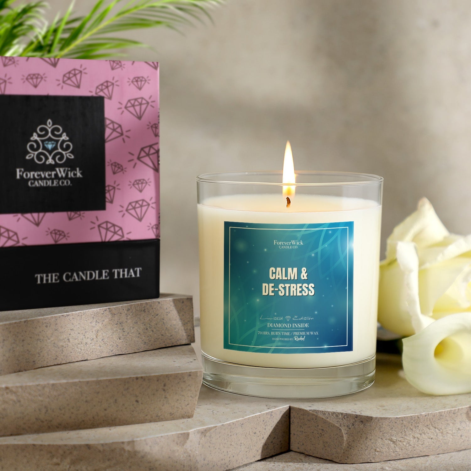 Calm & De-stress Diamond Candle