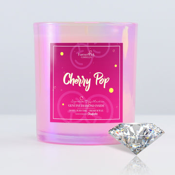 Cherry Pop Sparkle Diamond Candle