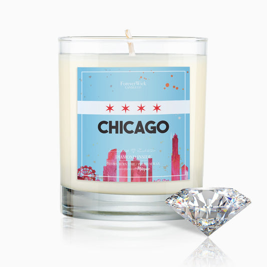 Illinois Diamond Candle