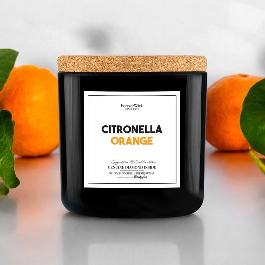 Citronella Orange Diamond Candle