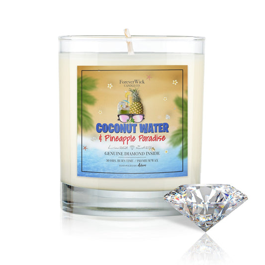 Coconut Water & Pineapple Paradise Diamond Candle