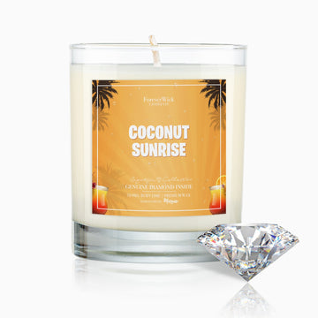 Coconut Sunrise Diamond Candle