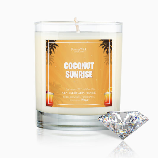 Coconut Sunrise Diamond Candle