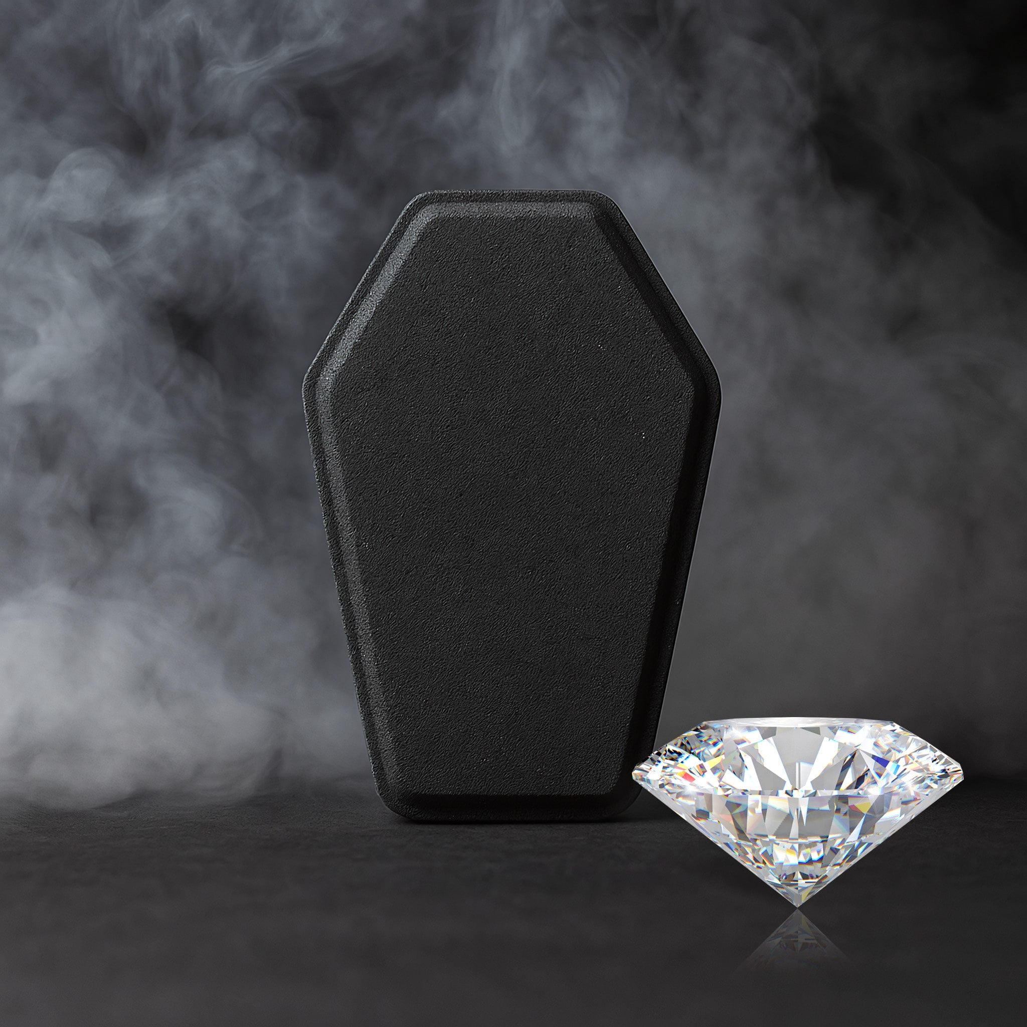 Coffin Bath Bomb + Genuine Diamond