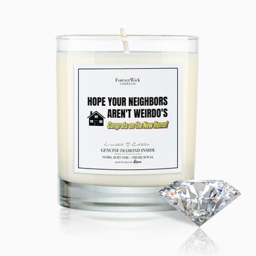 Congrats, On The New Home Diamond Candle