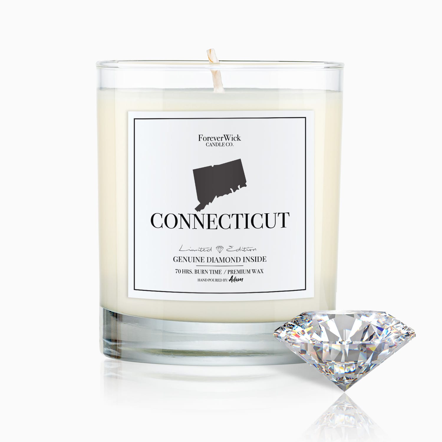 Connecticut Diamond Candle