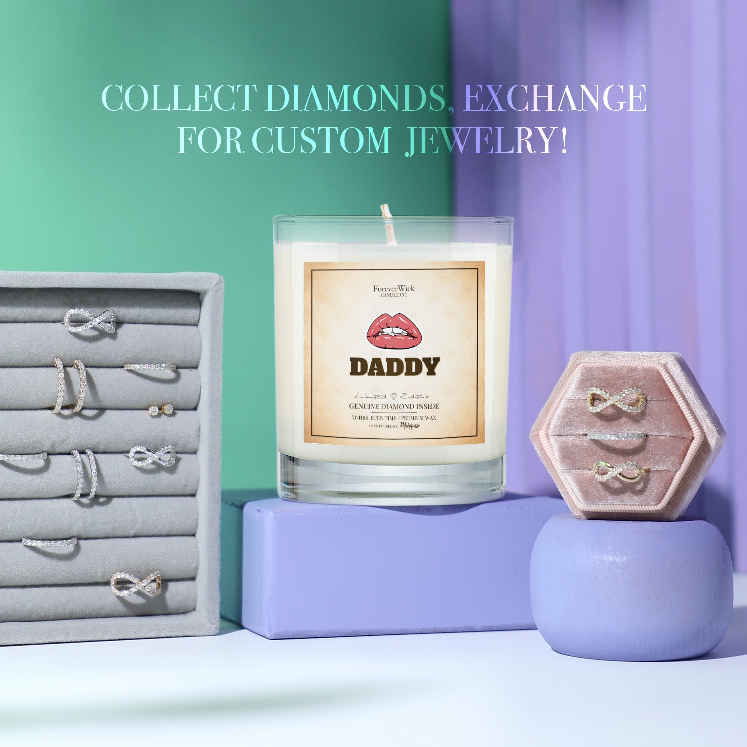 DADDY Diamond Candle
