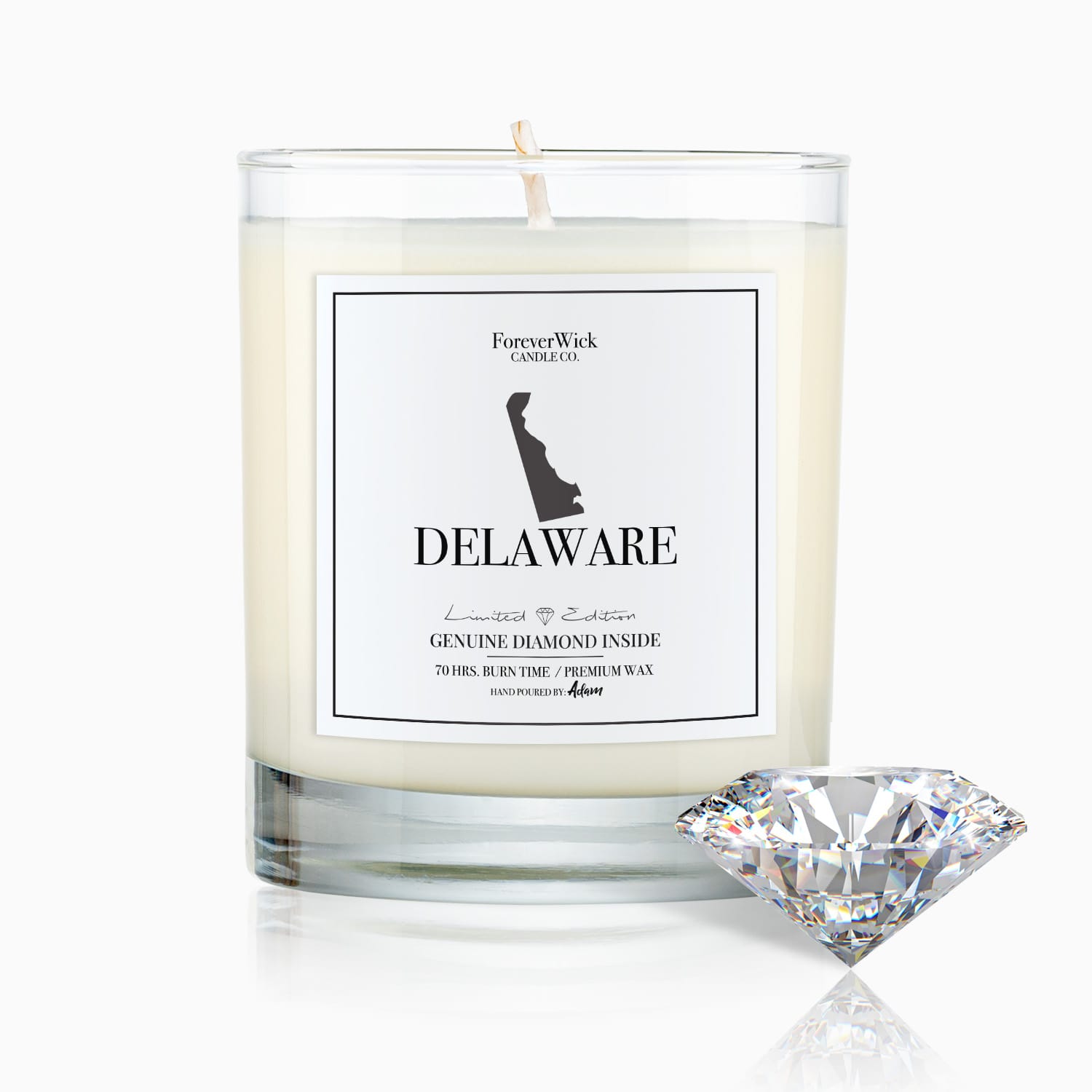 Delaware Diamond Candle