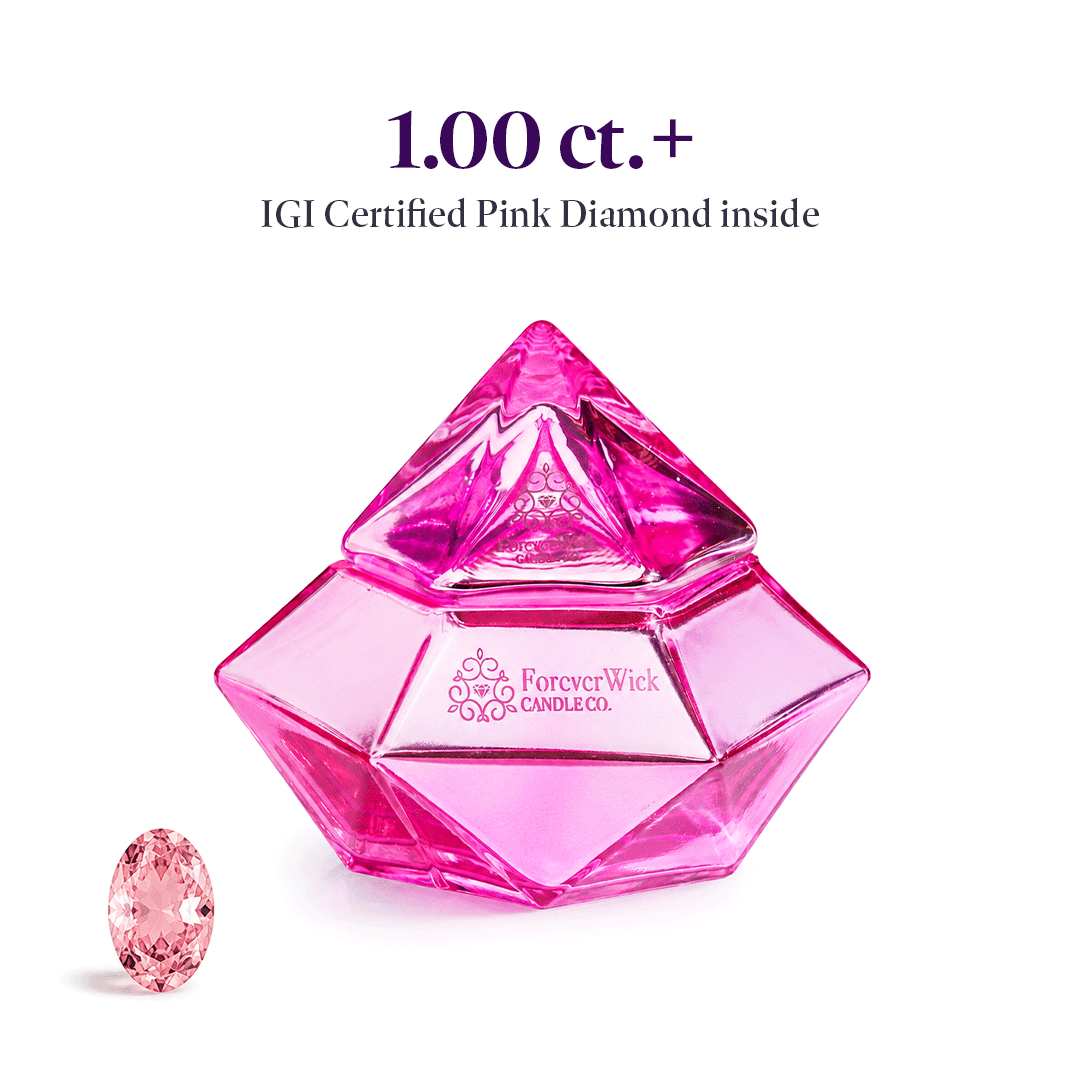The Pink Diamond Candle + 1.00ct+ Pink Diamond (IGI Certificate Included)