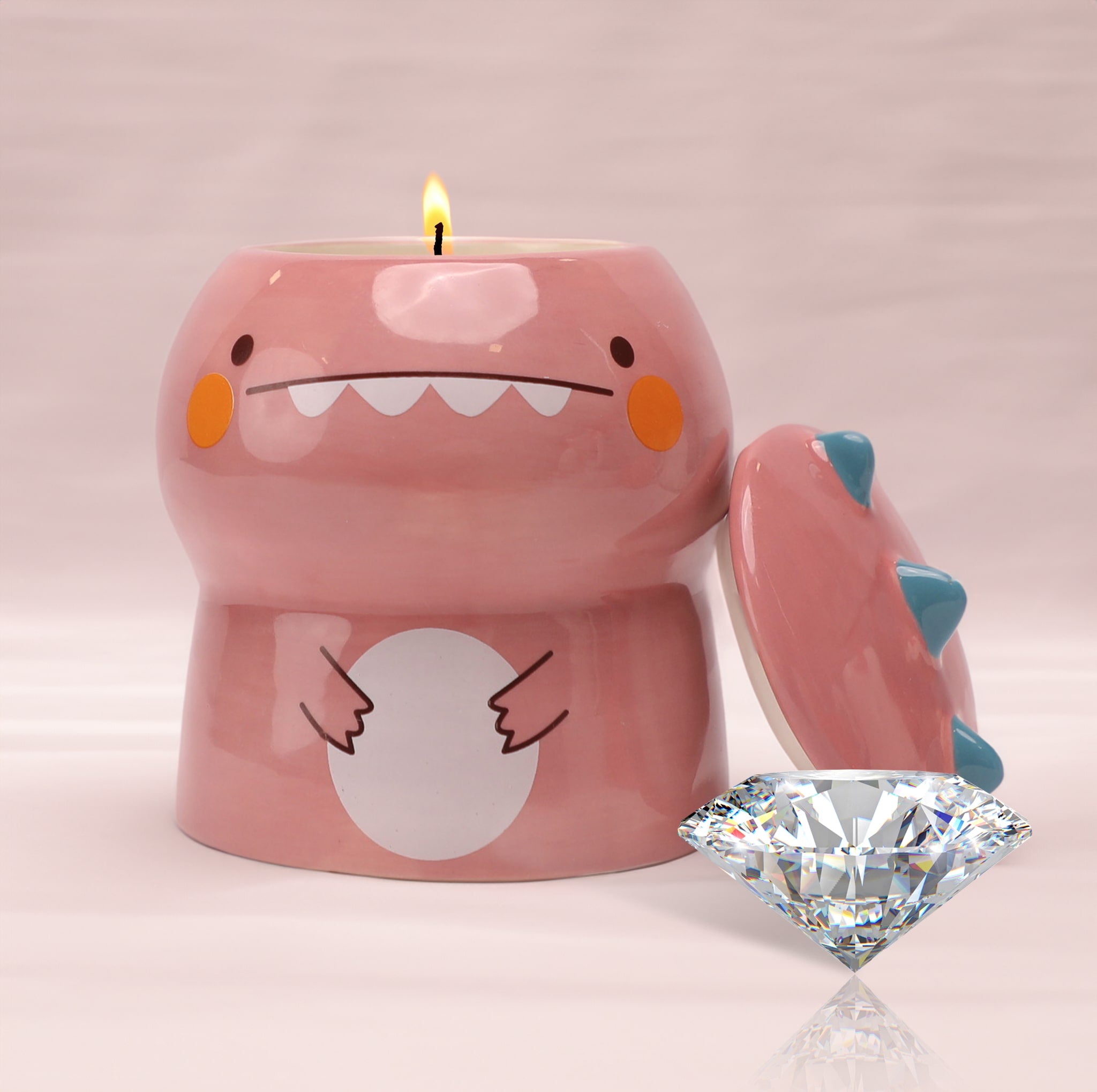 Cuddle-Saurus Mug Diamond Candle