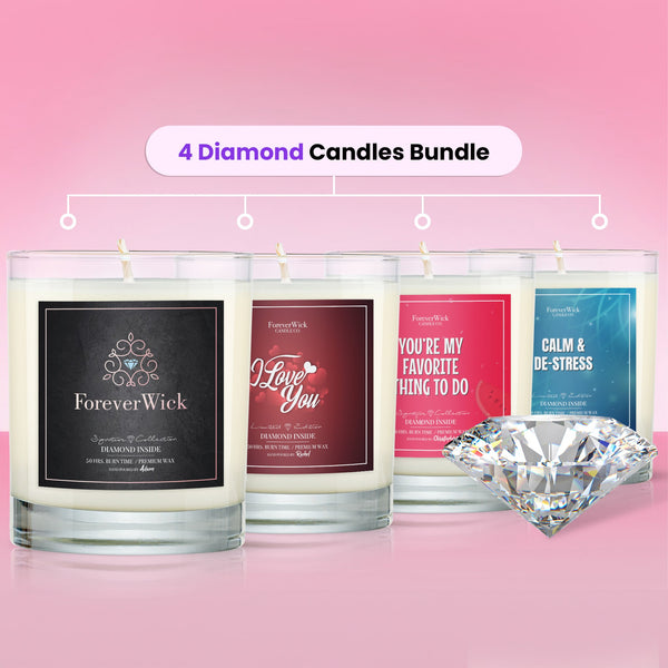 Limited Edition 4 Diamond Candle Bundle