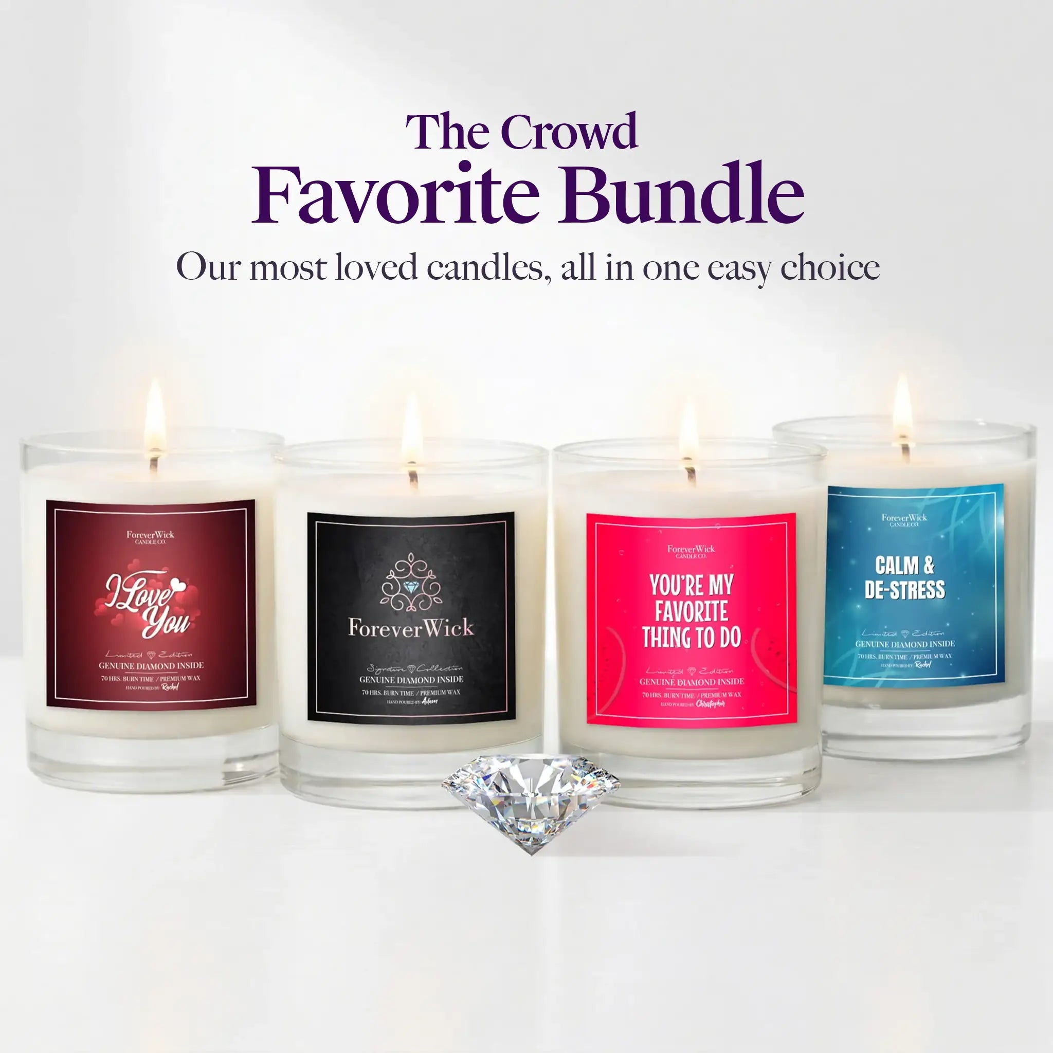 Limited Edition 4 Diamond Candle Bundle-image