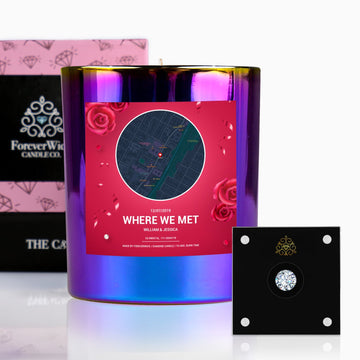First Date Custom Diamond Candle