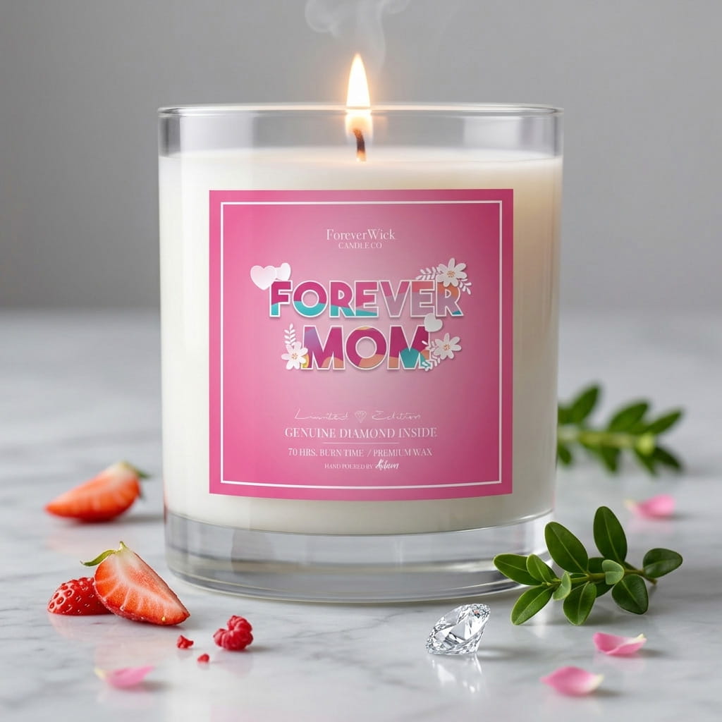 Forever Mom Diamond Candle
