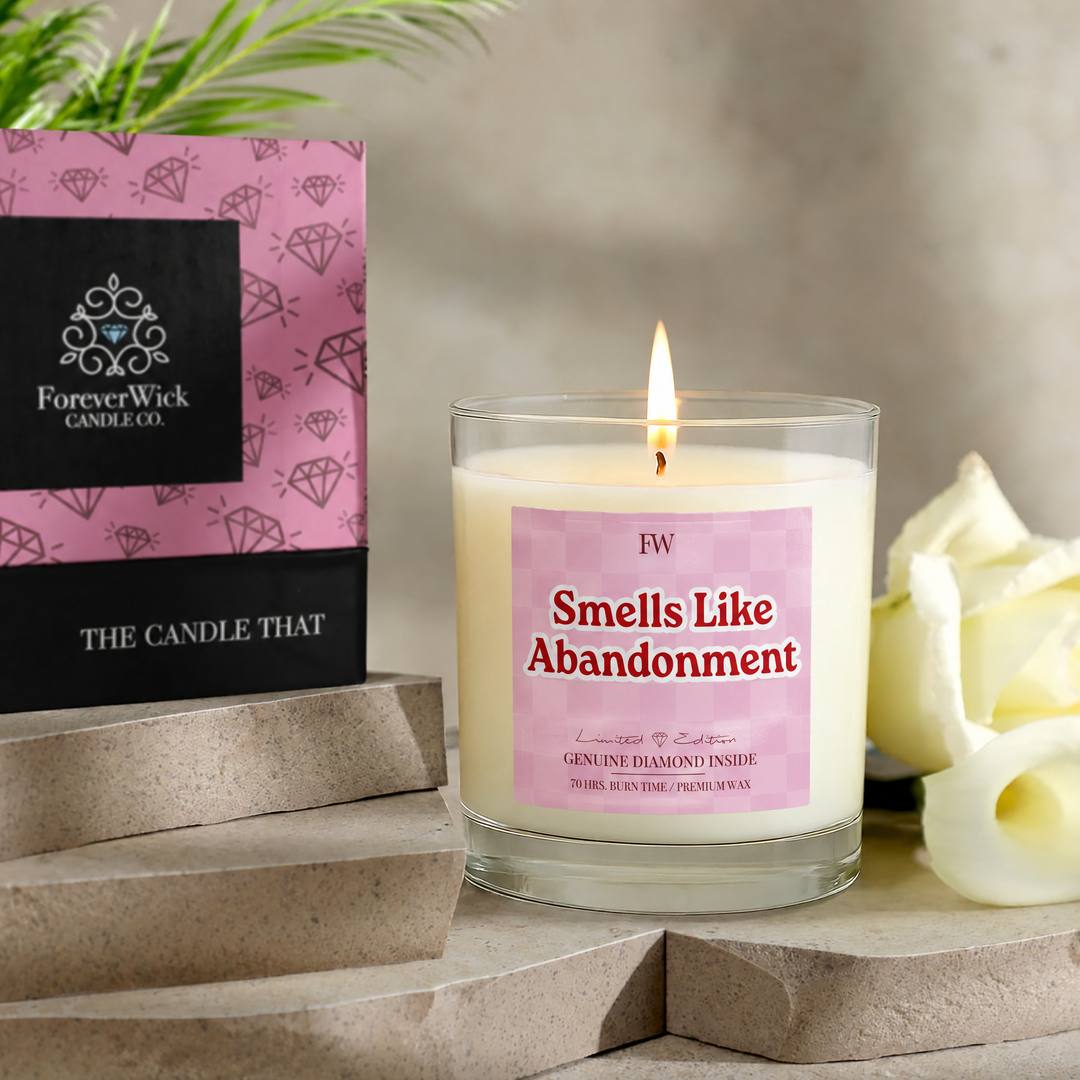 Smells Like Abandonment Diamond Candle with ForeverWick gift box