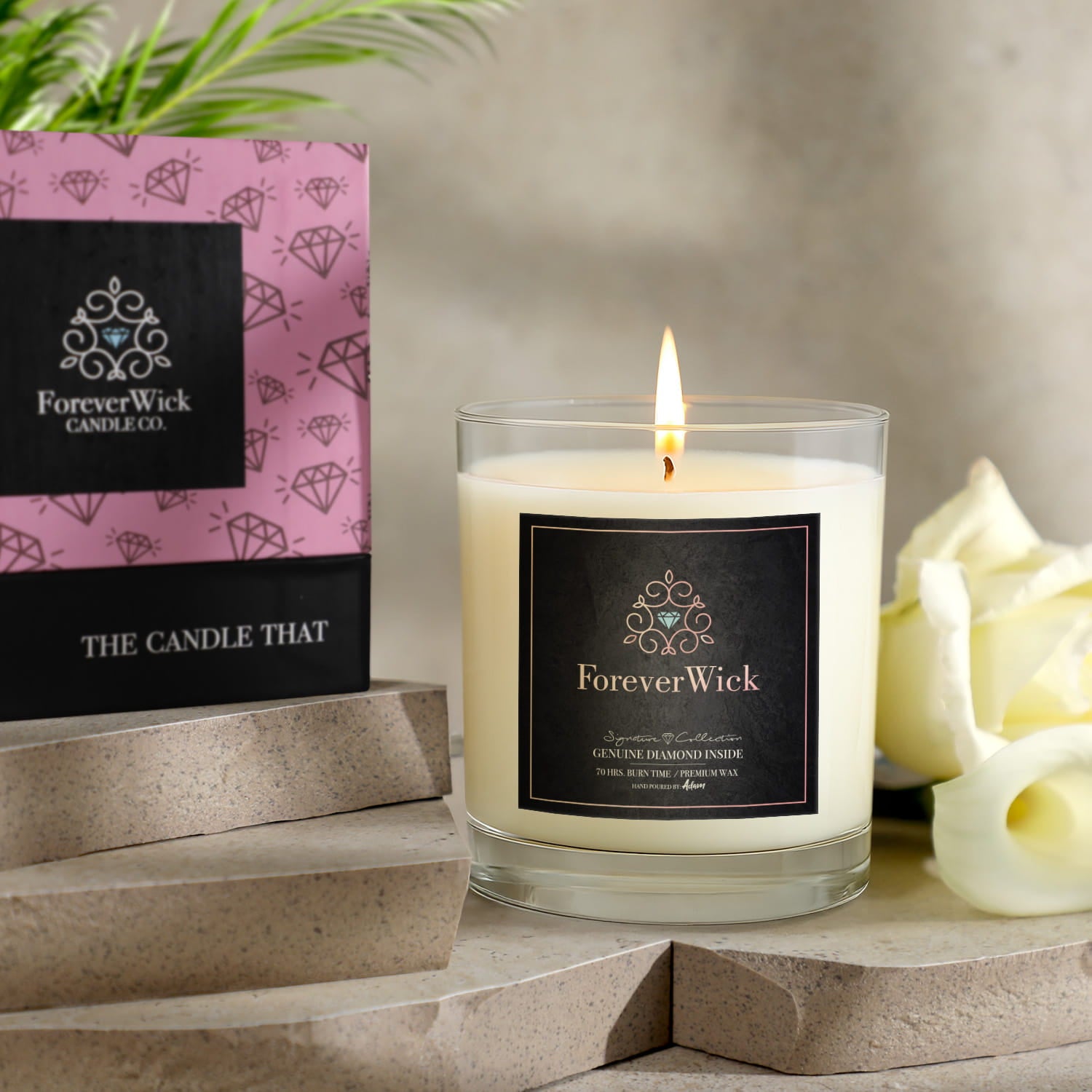 The ForeverWick Diamond Candle