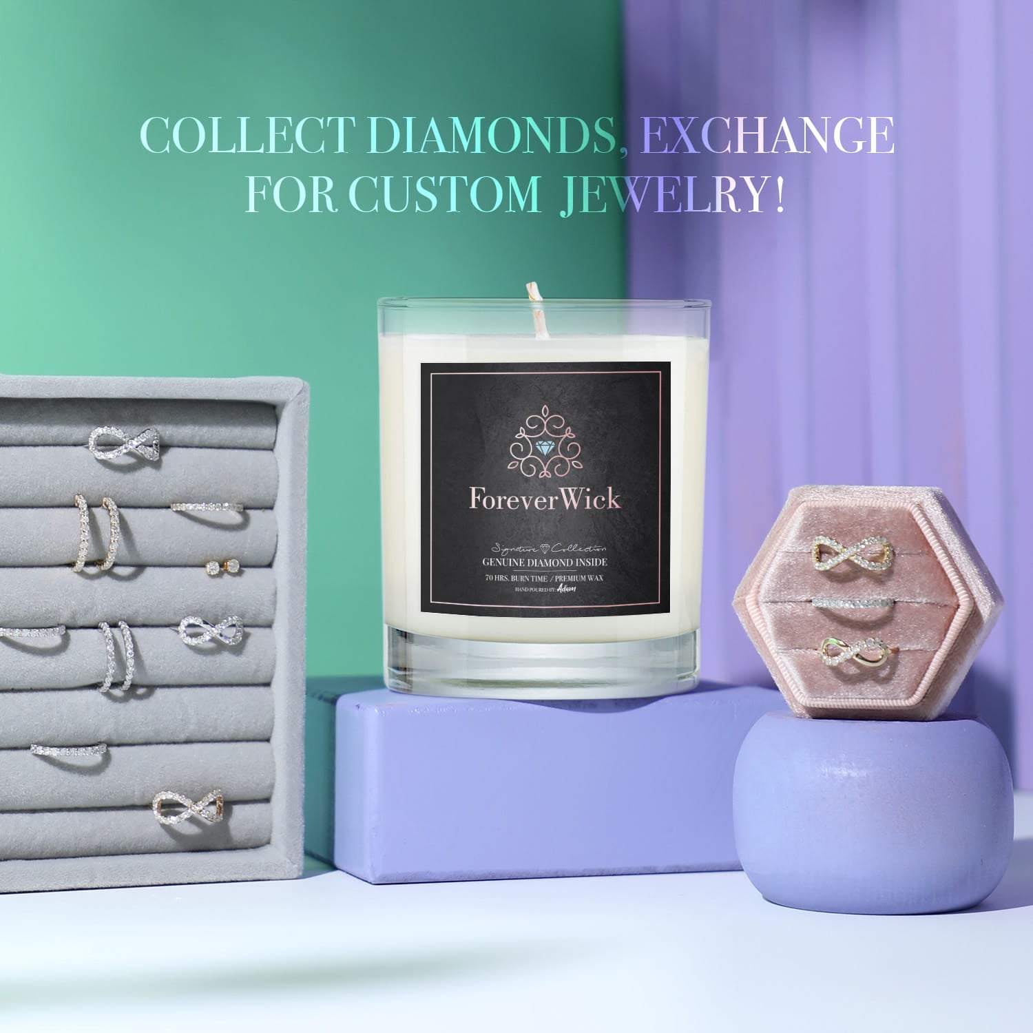 The ForeverWick Diamond Candle