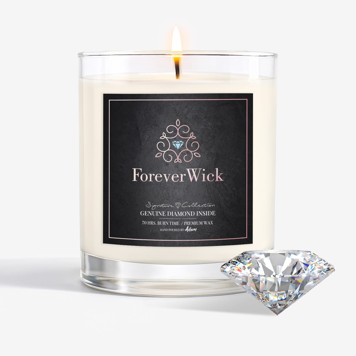 The ForeverWick Diamond Candle