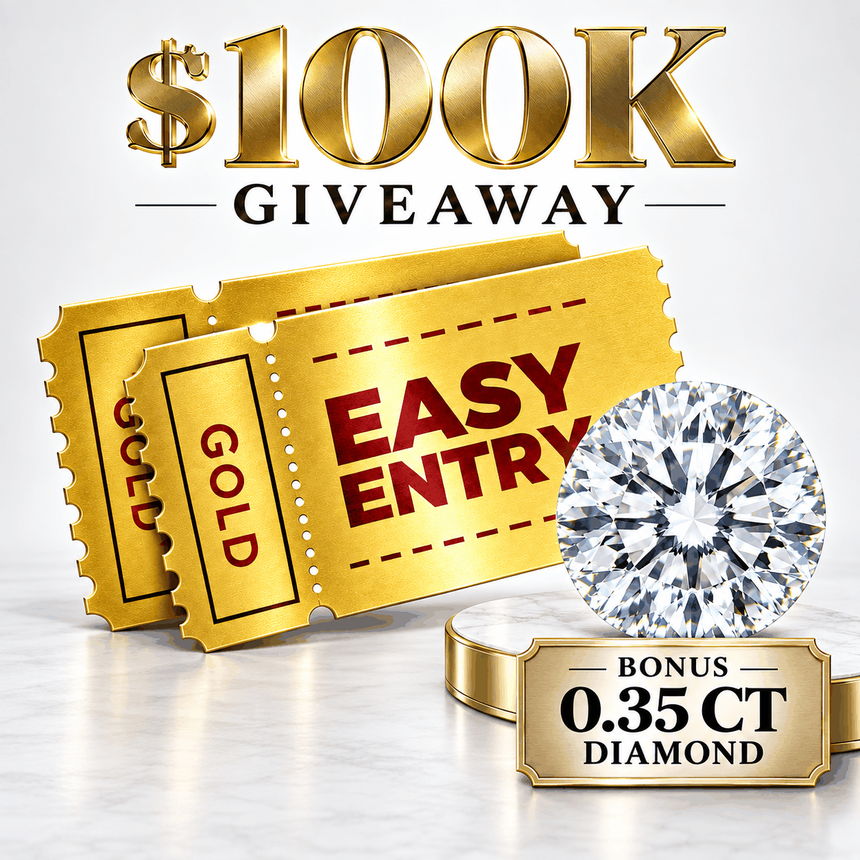 Gold Easy Entry — 1,500 entries into the $100,000 Giveaway with a bonus 0.35 ct diamond