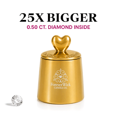 The Golden Heart + .50ct Diamond Candle
