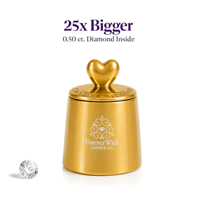 The Golden Heart + .50ct Diamond Candle