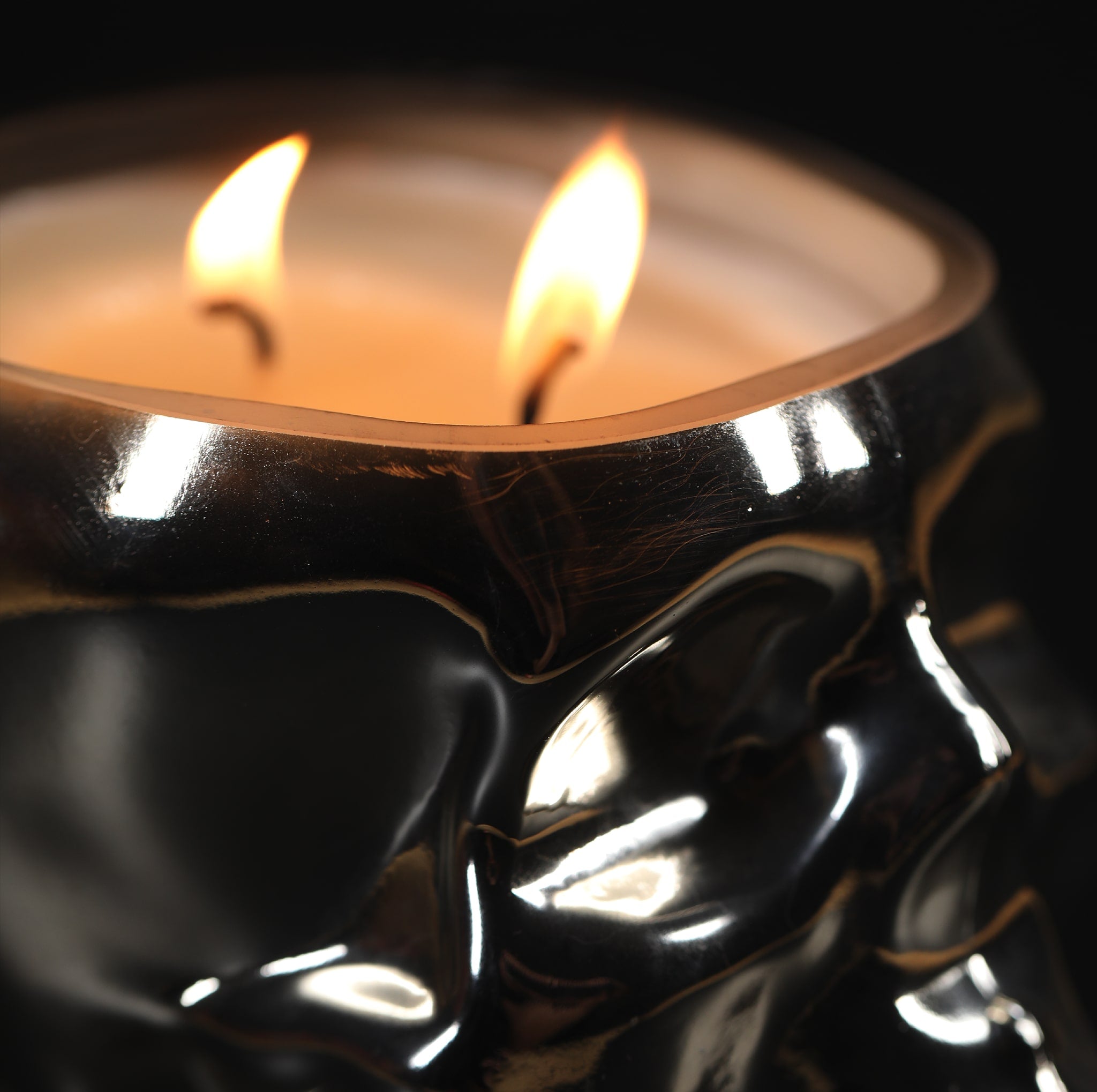 The Gold Skull Diamond Candle by Badass Candles