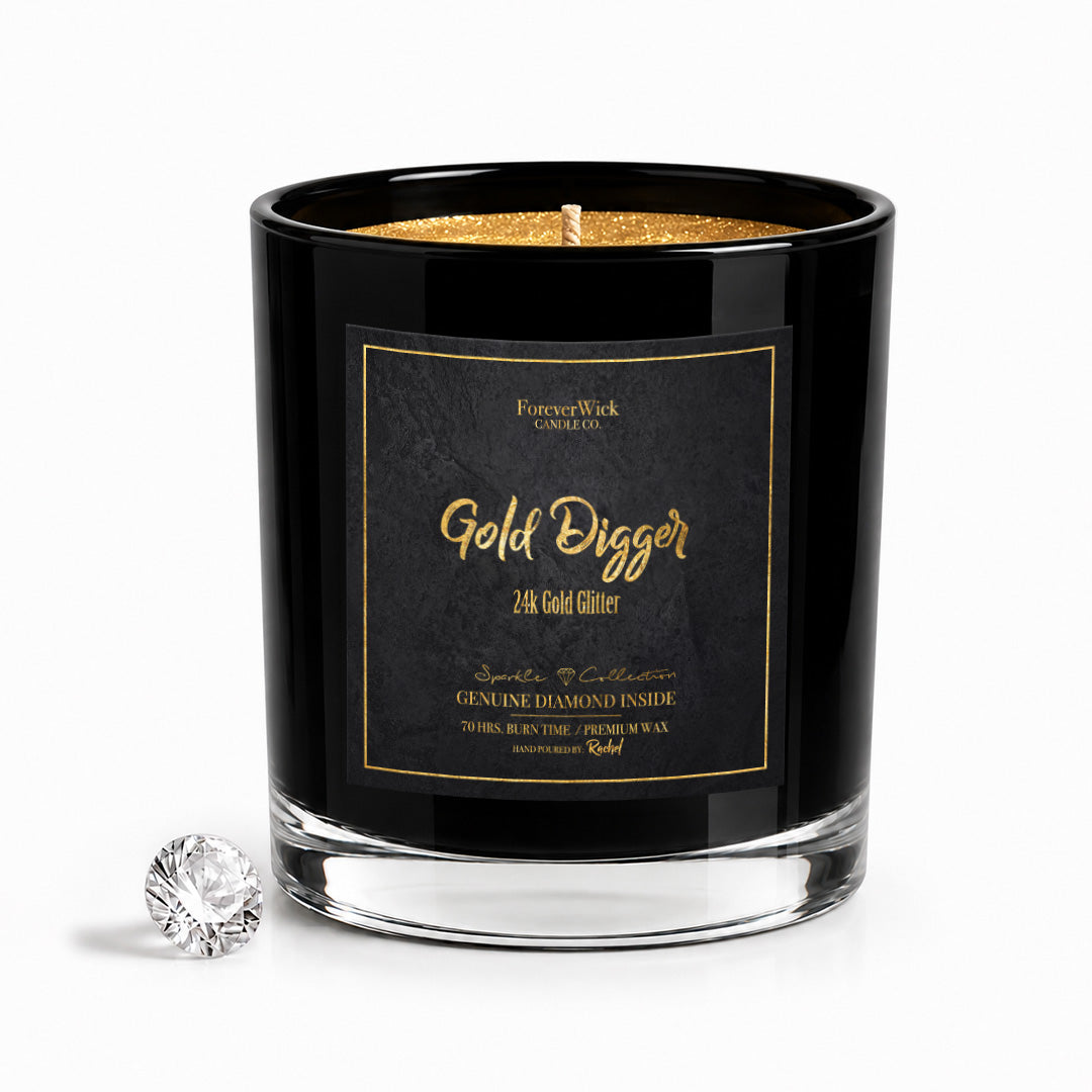 24K Gold Digger Diamond Candle