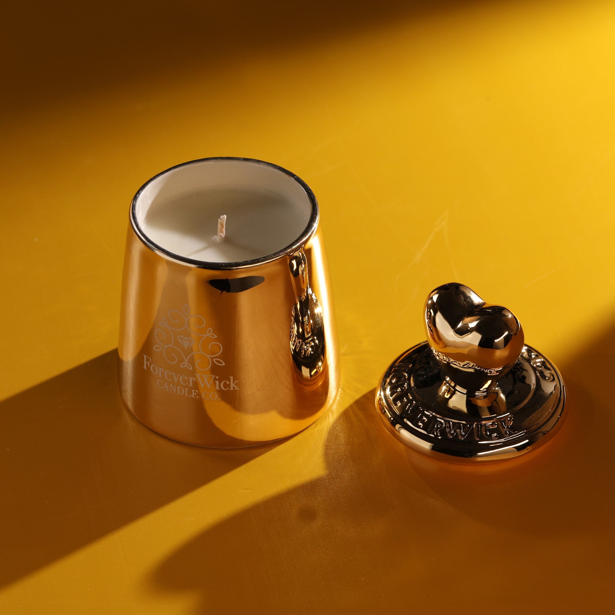 The Golden Heart Luxury Diamond Candle