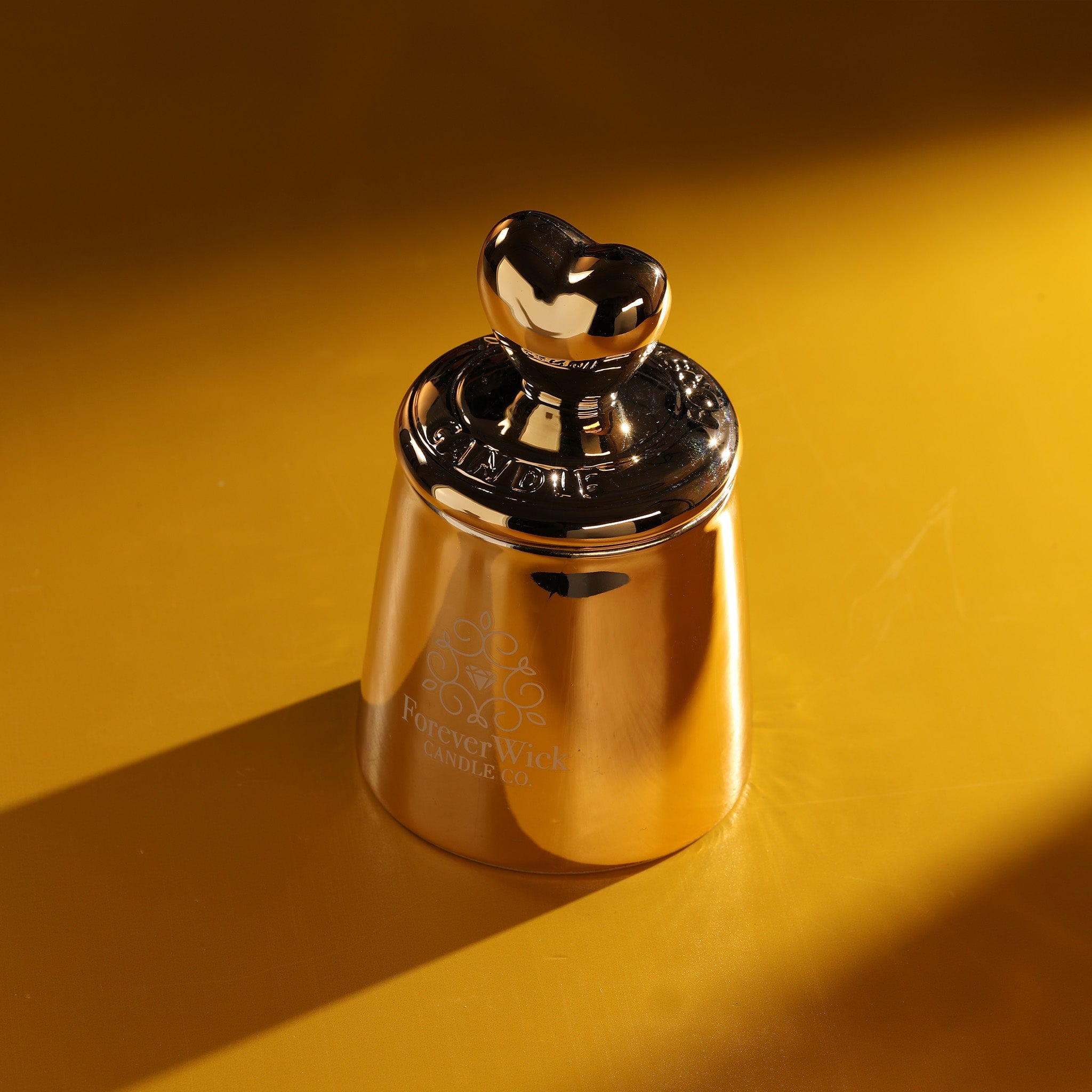 The Golden Heart Luxury Diamond Candle