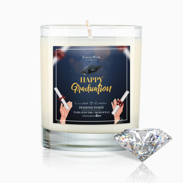 Happy Graduation Diamond Candle