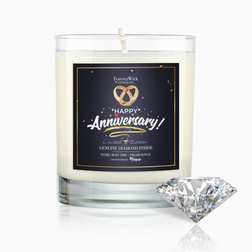 Happy Anniversary Diamond Candle